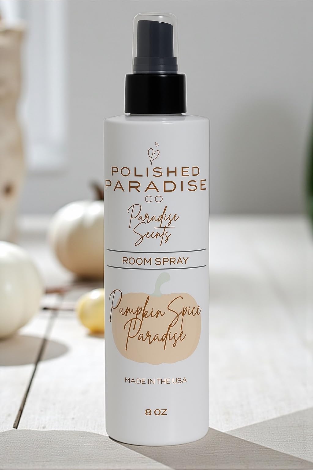Polished Paradise Co Paradise Scents Room Spray, Fall Home Fragrance Mist, Air Freshener, 8 oz