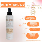 Polished Paradise Co Paradise Scents Room Spray, Christmas Holiday Home Fragrance Mist, Air Freshener, 8 oz