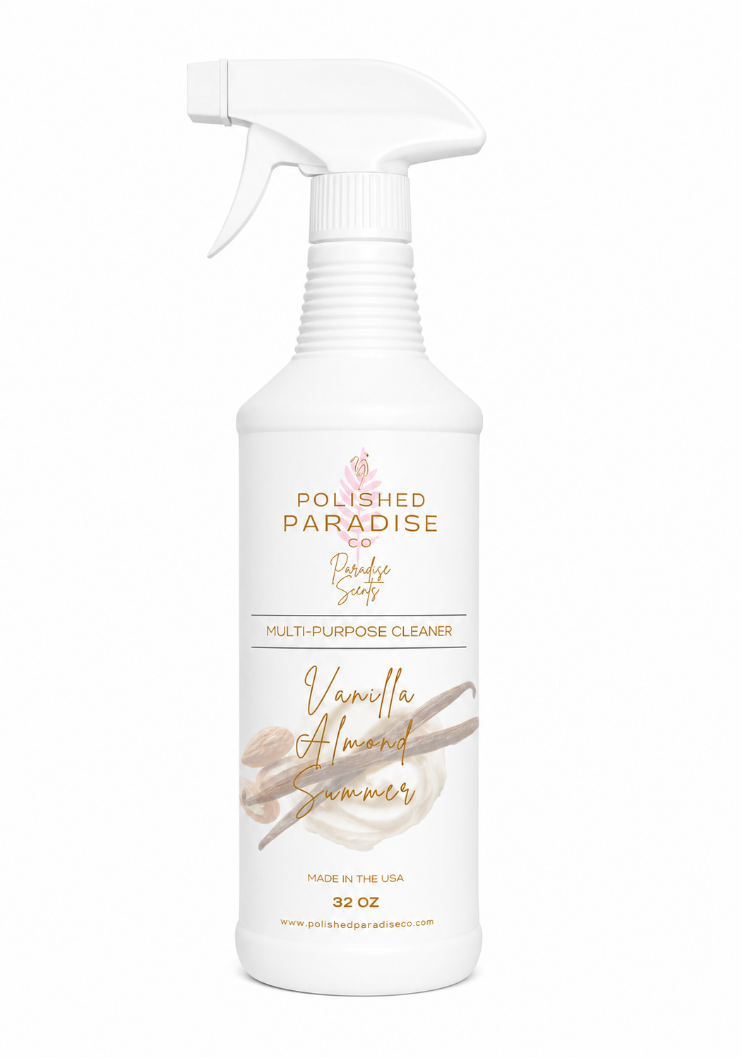 Vanilla Almond Summer Scented Multi-Purpose Cleaner – Luxury Scented Surface Cleaner | 32 oz