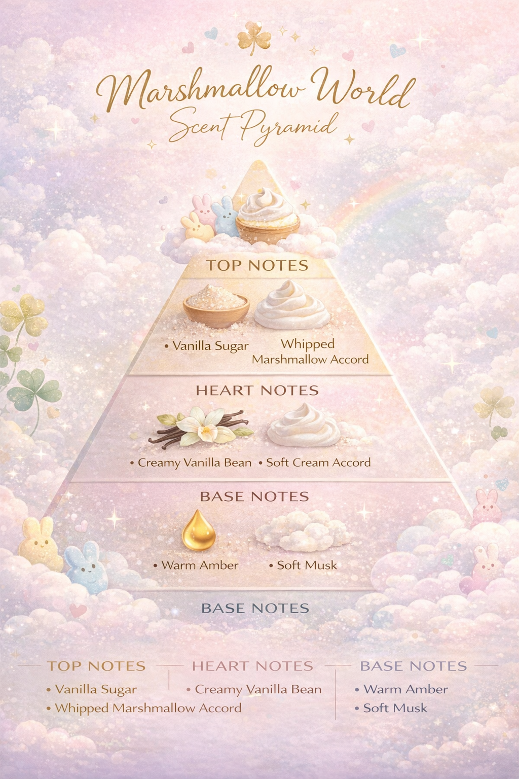 Polished Paradise Co Paradise Scents Marshmallow World Scented Mop Soap, Easter Holiday Floor Cleaner, Made in USA, 32 Oz