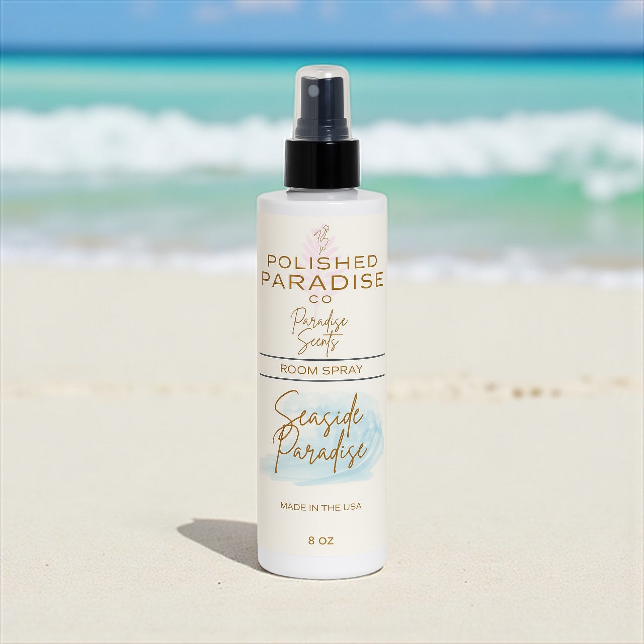 Polished Paradise Co Paradise Scents Room Spray, Tropical Luxury Home Fragrance Mist, Air Freshener, 8 oz
