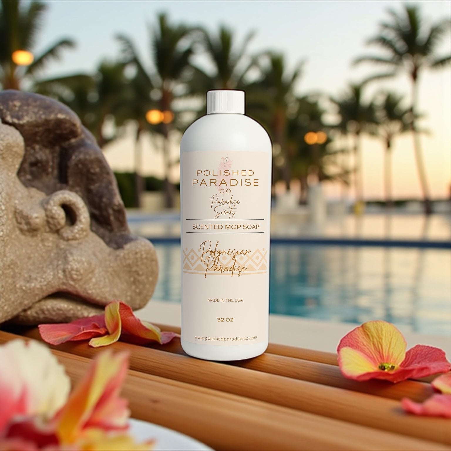 Polished Paradise Co Paradise Scents Tropical Scented Mop Soap Home Fragrance Floor Cleaner 32 OZ