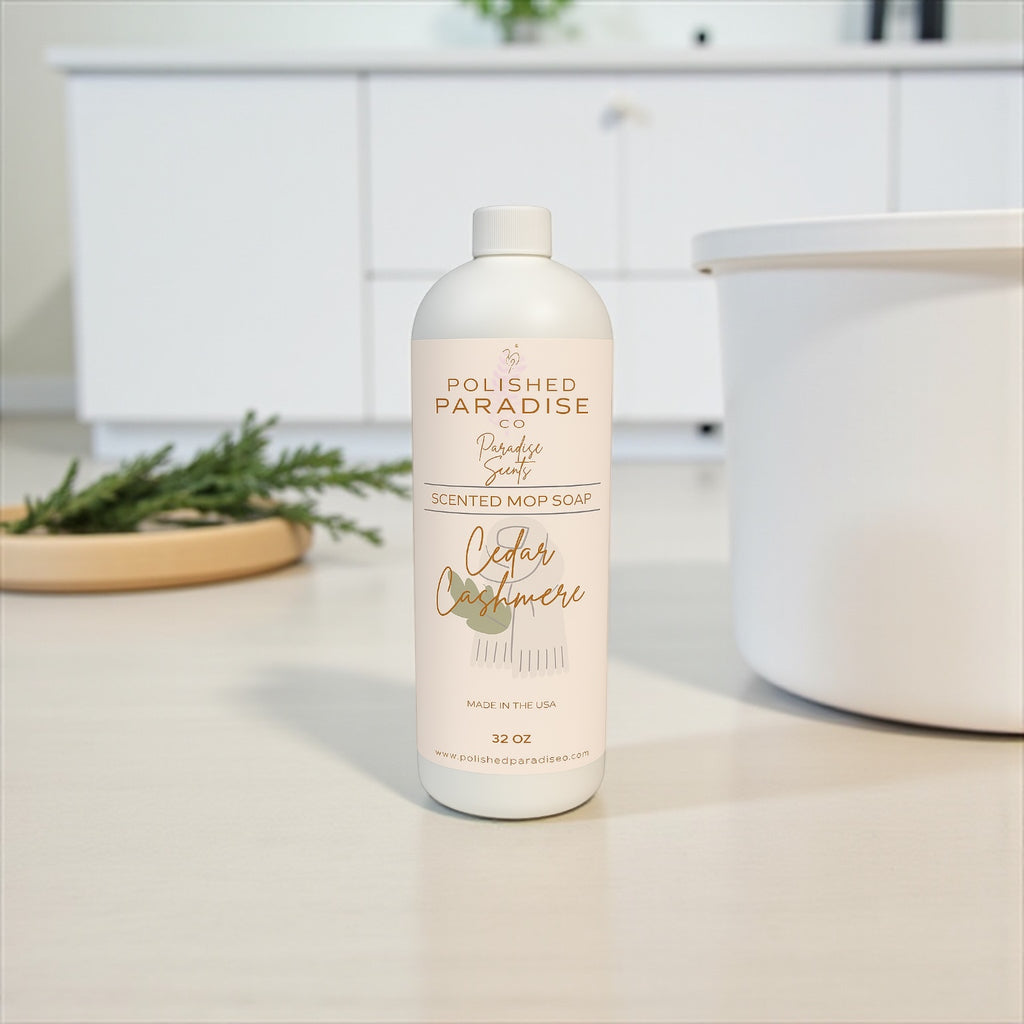 Polished Paradise Co Paradise Scents Cozy Scented Mop Soap Home Fragrance Floor Cleaner 32 OZ