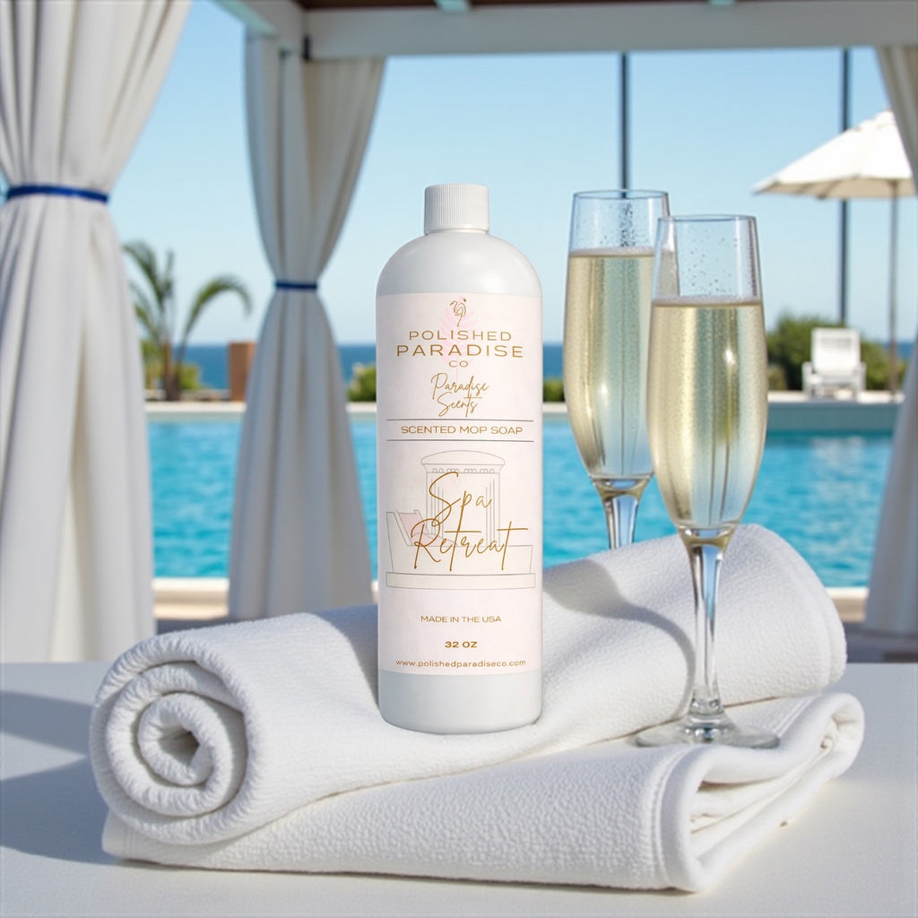 Spa Retreat Luxury Resort Inspired Scented Mop Soap Home Fragrance Floor Cleaner 32 OZ