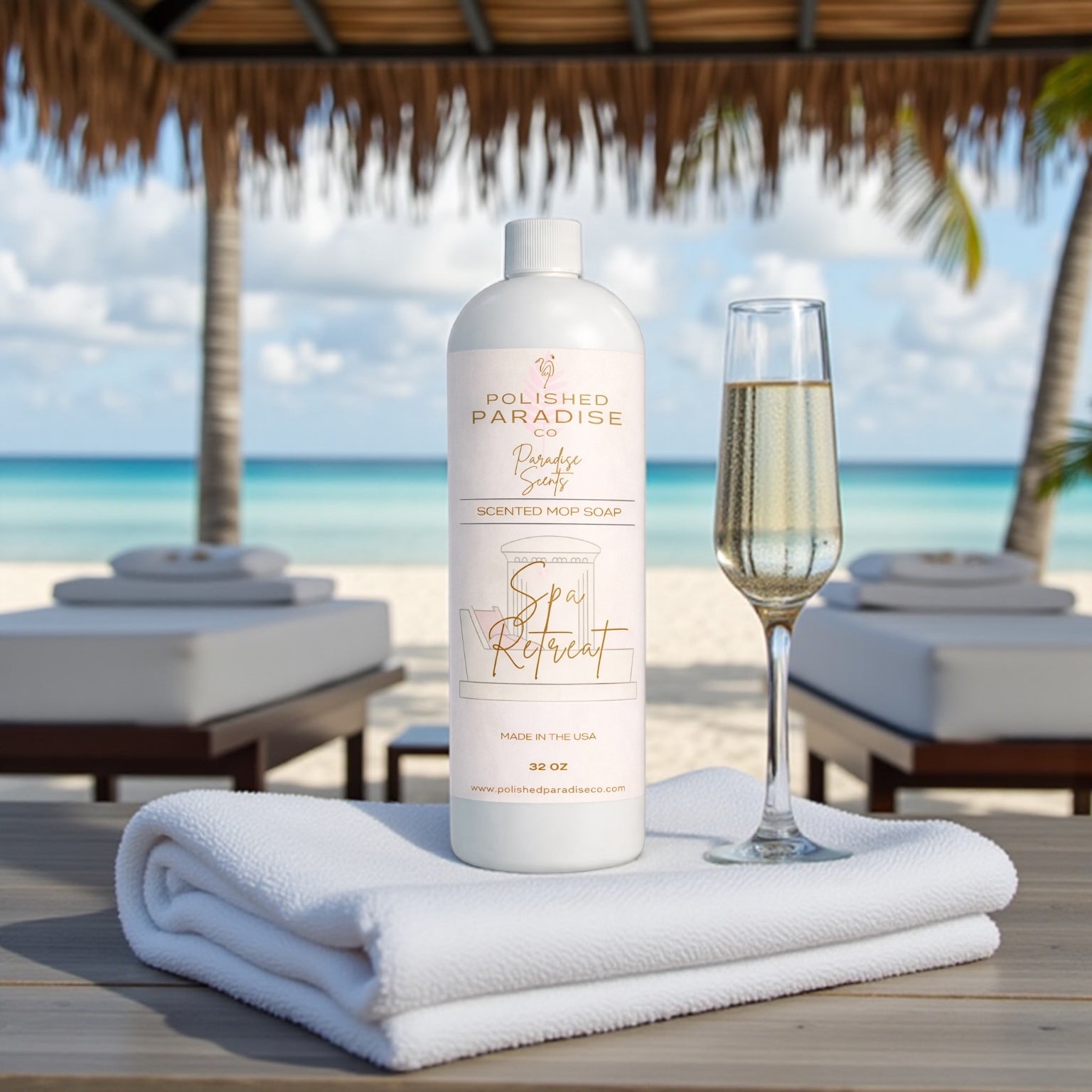 Spa Retreat Luxury Resort Inspired Scented Mop Soap Home Fragrance Floor Cleaner 32 OZ