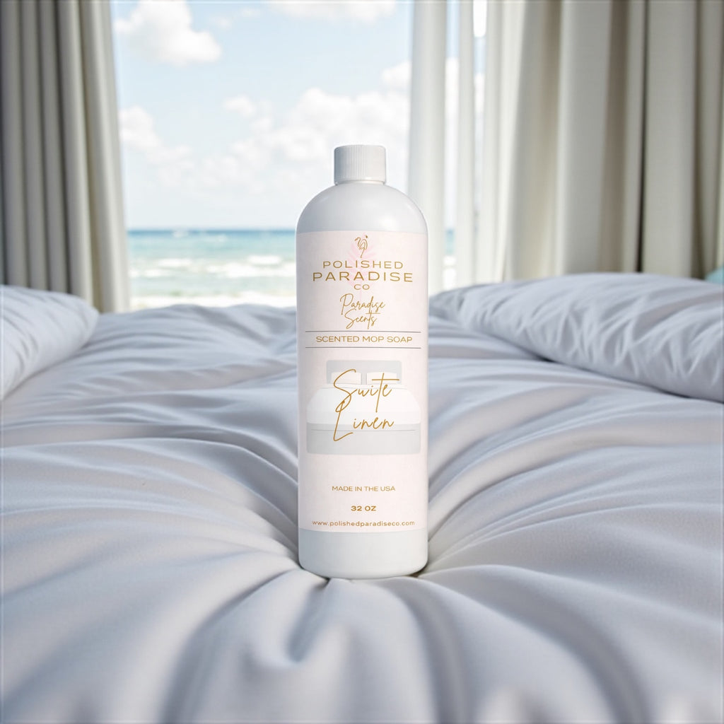 Suite Linen Luxury Resort Inspired Scented Mop Soap Home Fragrance Floor Cleaner 32 OZ