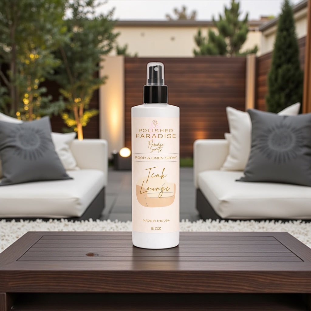 Teak Lounge Room Spray, Resort Collection Luxury Home Fragrance Mist, Air Freshener, 8 oz