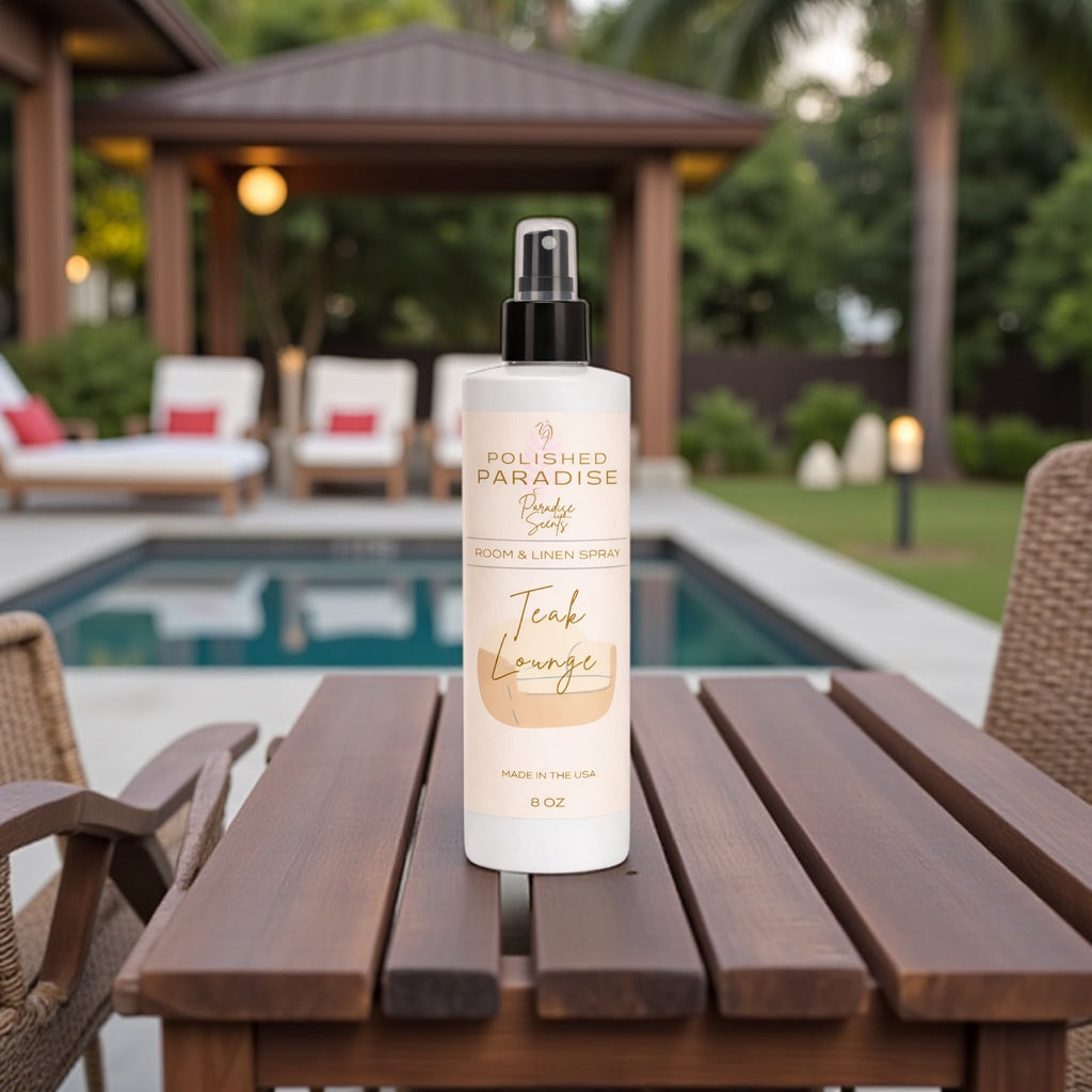 Teak Lounge Room Spray, Resort Collection Luxury Home Fragrance Mist, Air Freshener, 8 oz