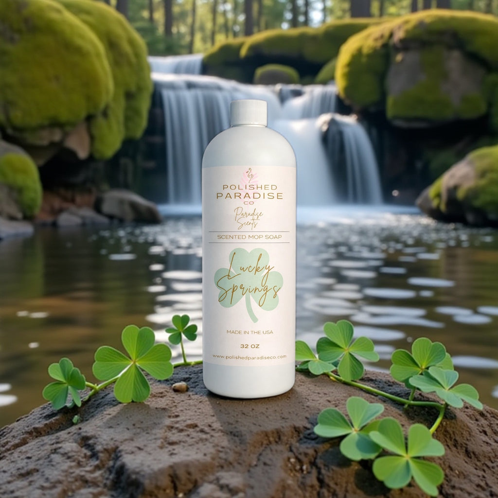 Lucky Springs Scented Mop Soap, St. Patrick's Day Holiday Floor Cleaner, Made in USA, 32 Oz
