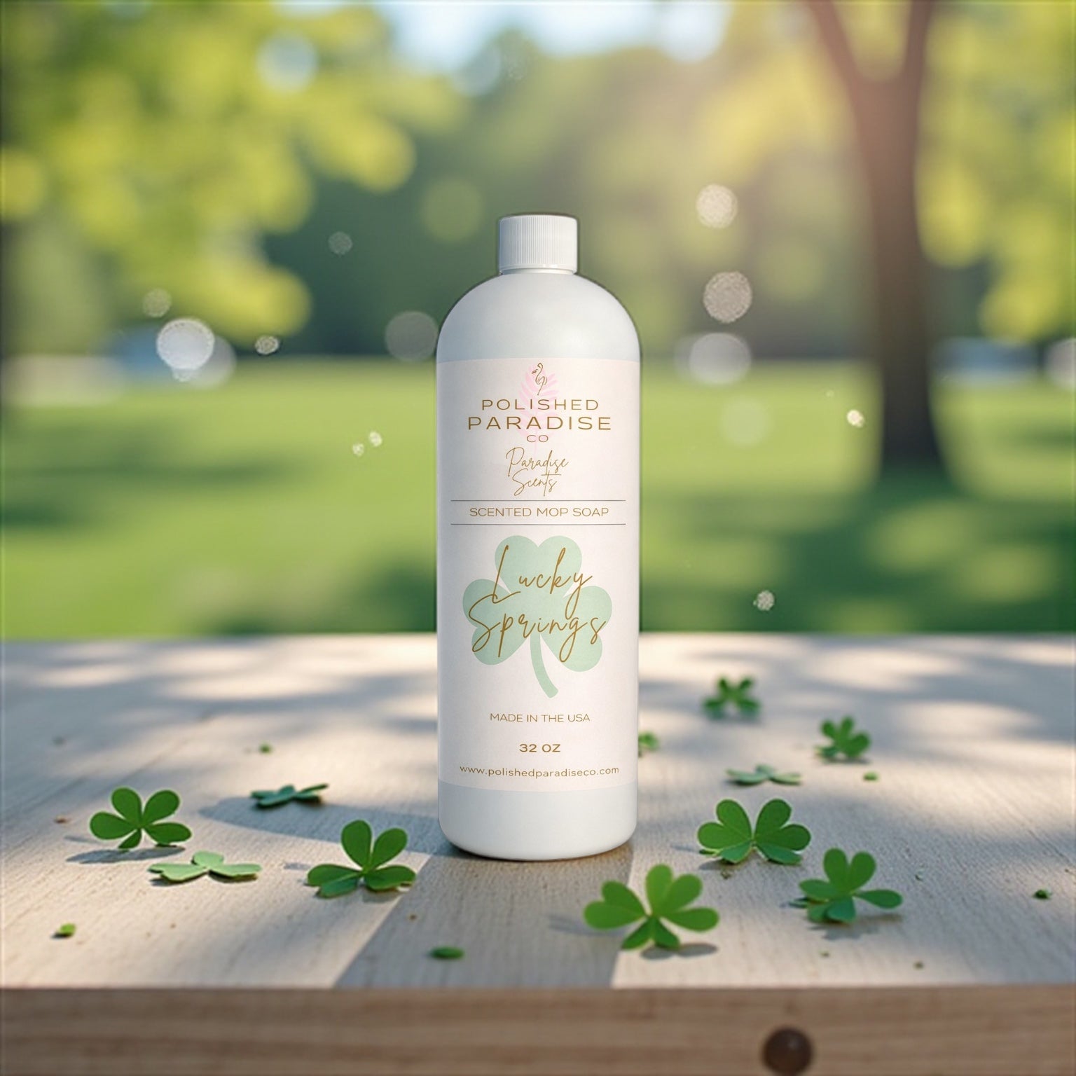 Lucky Springs Scented Mop Soap, St. Patrick's Day Holiday Floor Cleaner, Made in USA, 32 Oz