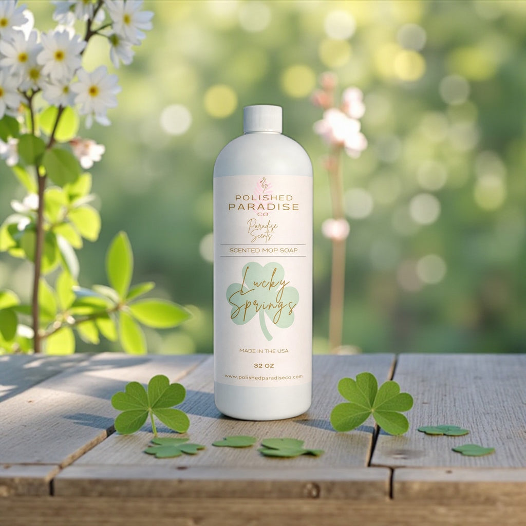 Lucky Springs Scented Mop Soap, St. Patrick's Day Holiday Floor Cleaner, Made in USA, 32 Oz