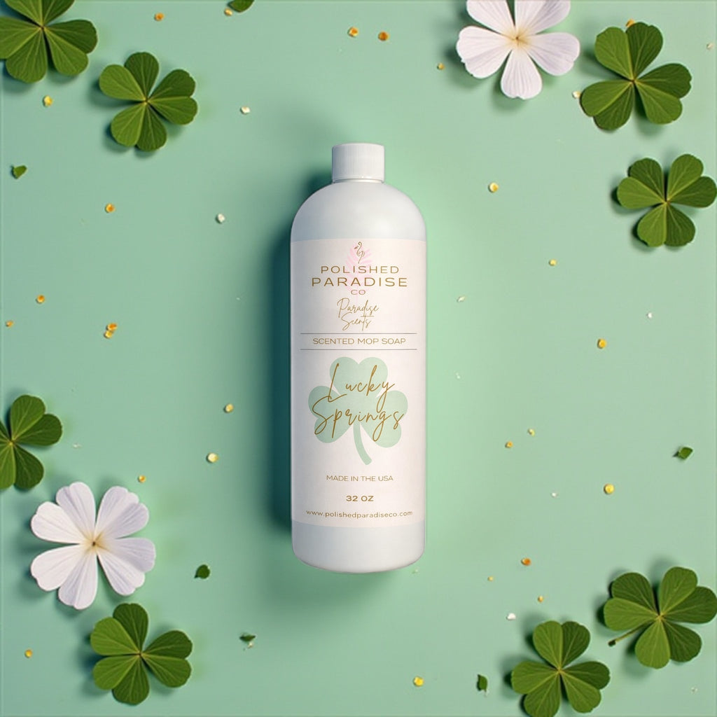 Lucky Springs Scented Mop Soap, St. Patrick's Day Holiday Floor Cleaner, Made in USA, 32 Oz