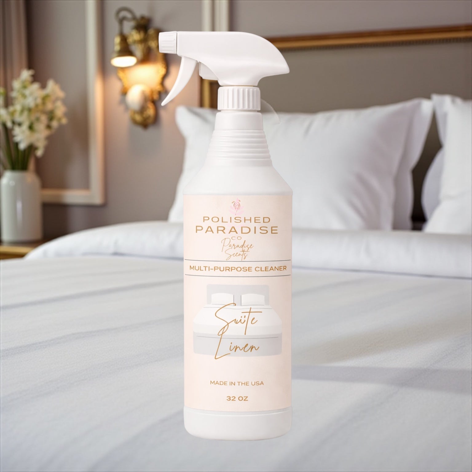Suite Linen Scented Multi Purpose Spray Home Fragrance Resort Collection Hard Surface Cleaner 32 OZ