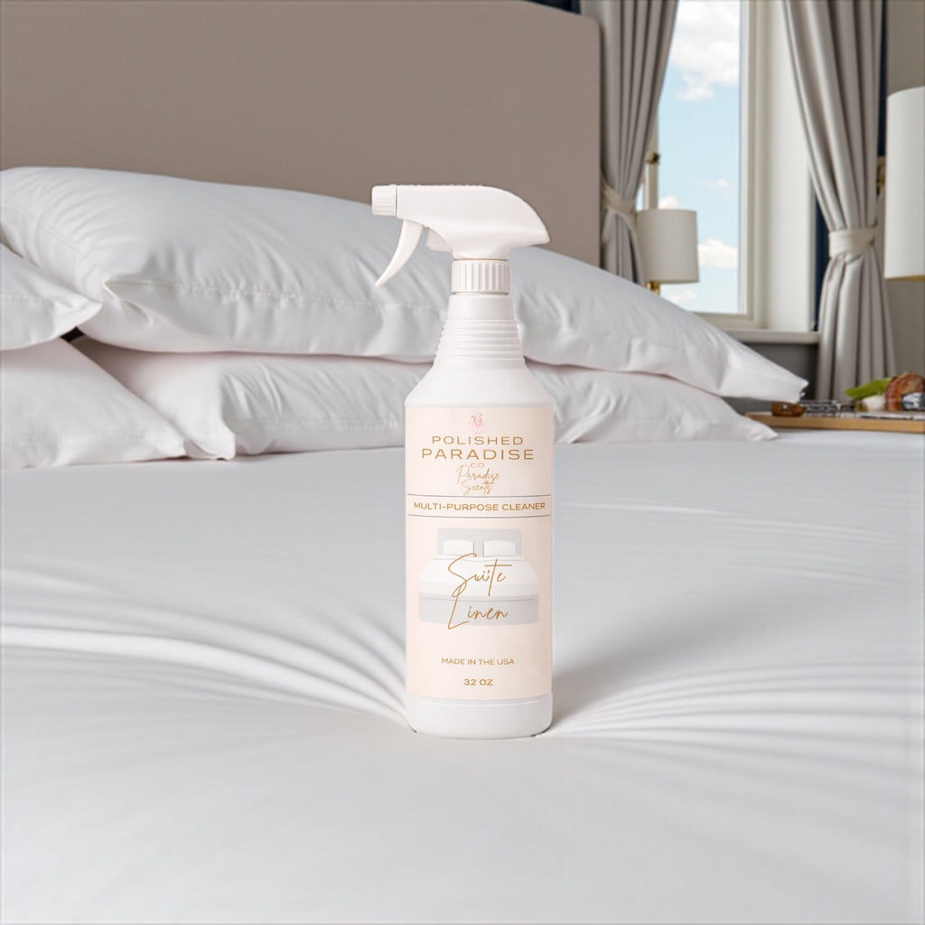 Suite Linen Scented Multi Purpose Spray Home Fragrance Resort Collection Hard Surface Cleaner 32 OZ