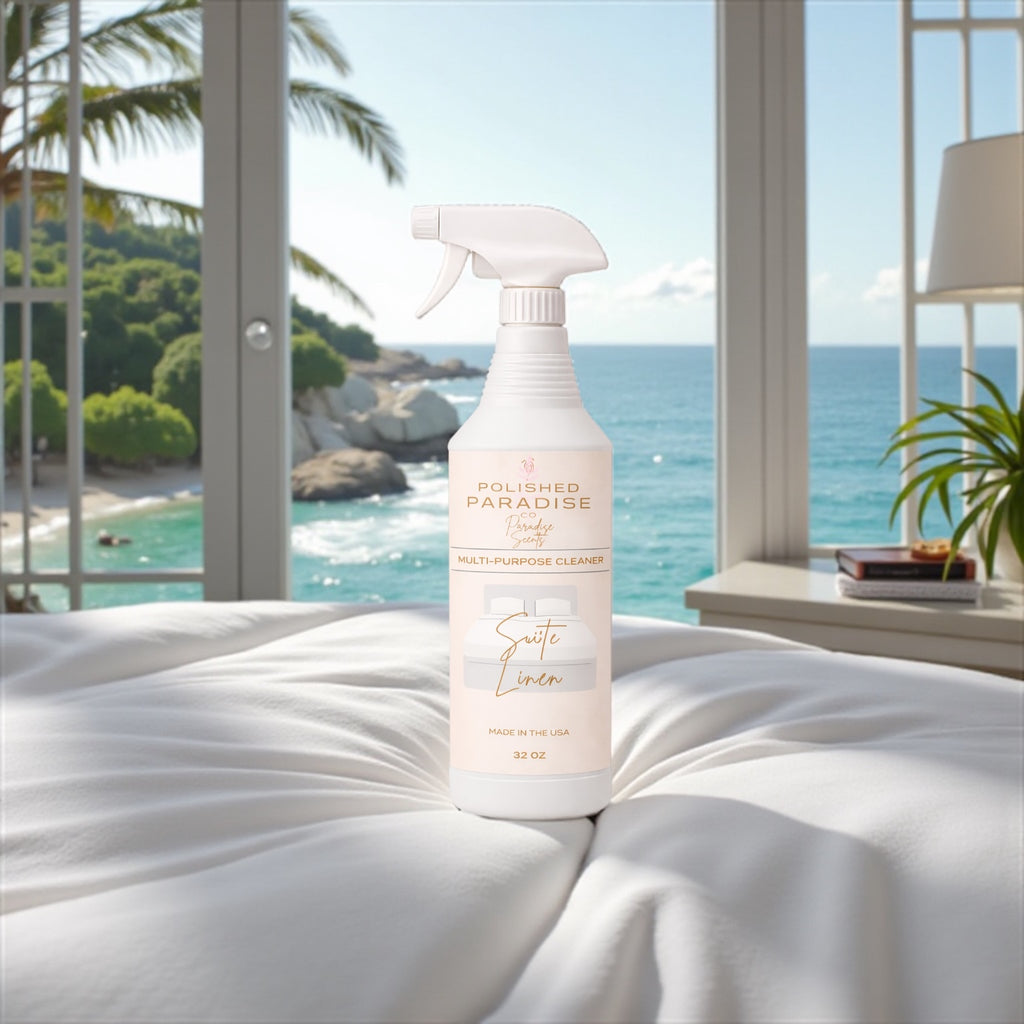 Suite Linen Scented Multi Purpose Spray Home Fragrance Resort Collection Hard Surface Cleaner 32 OZ