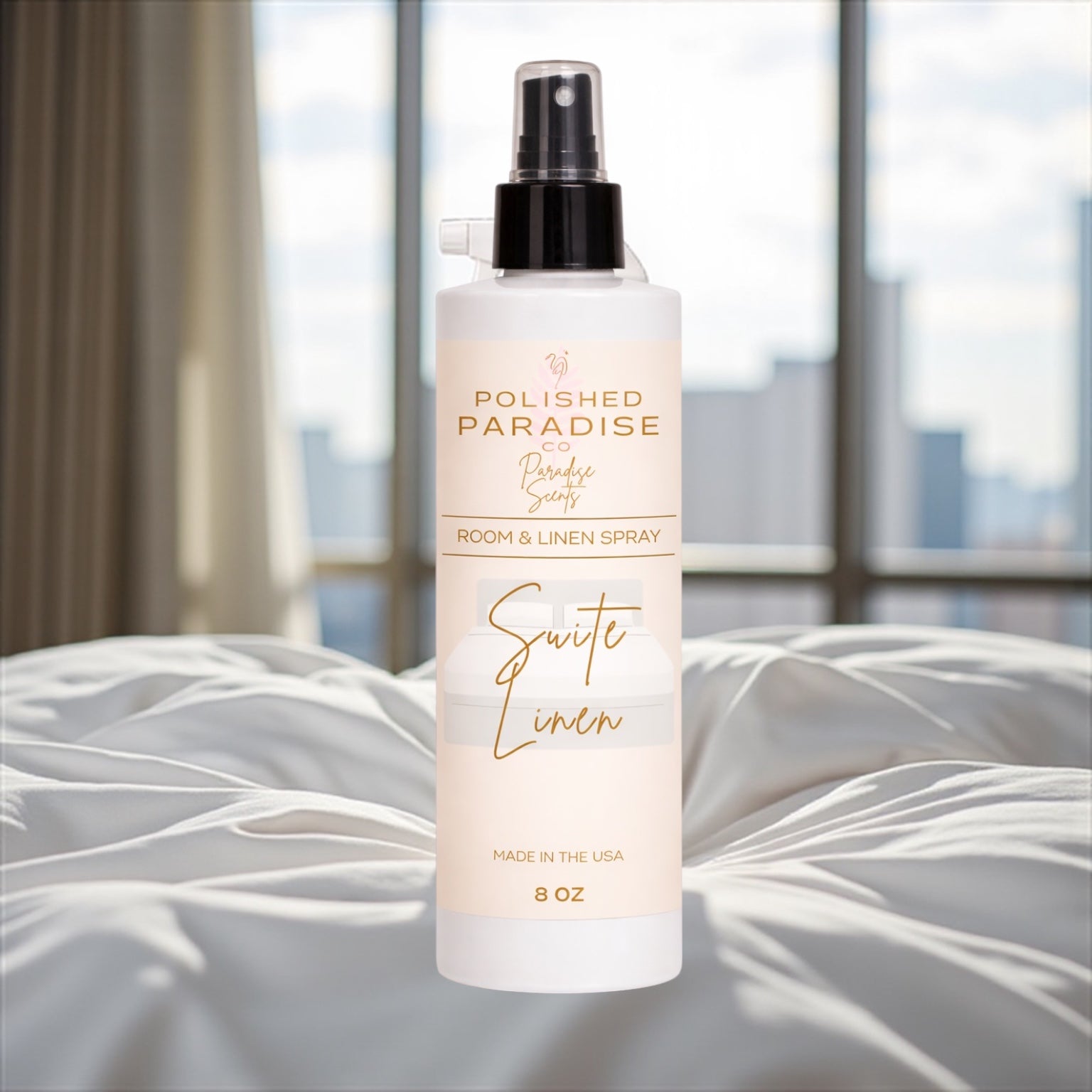 Suite Linen Luxury Room Spray, Resort Collection Home Fragrance Mist, Air Freshener, 8 oz