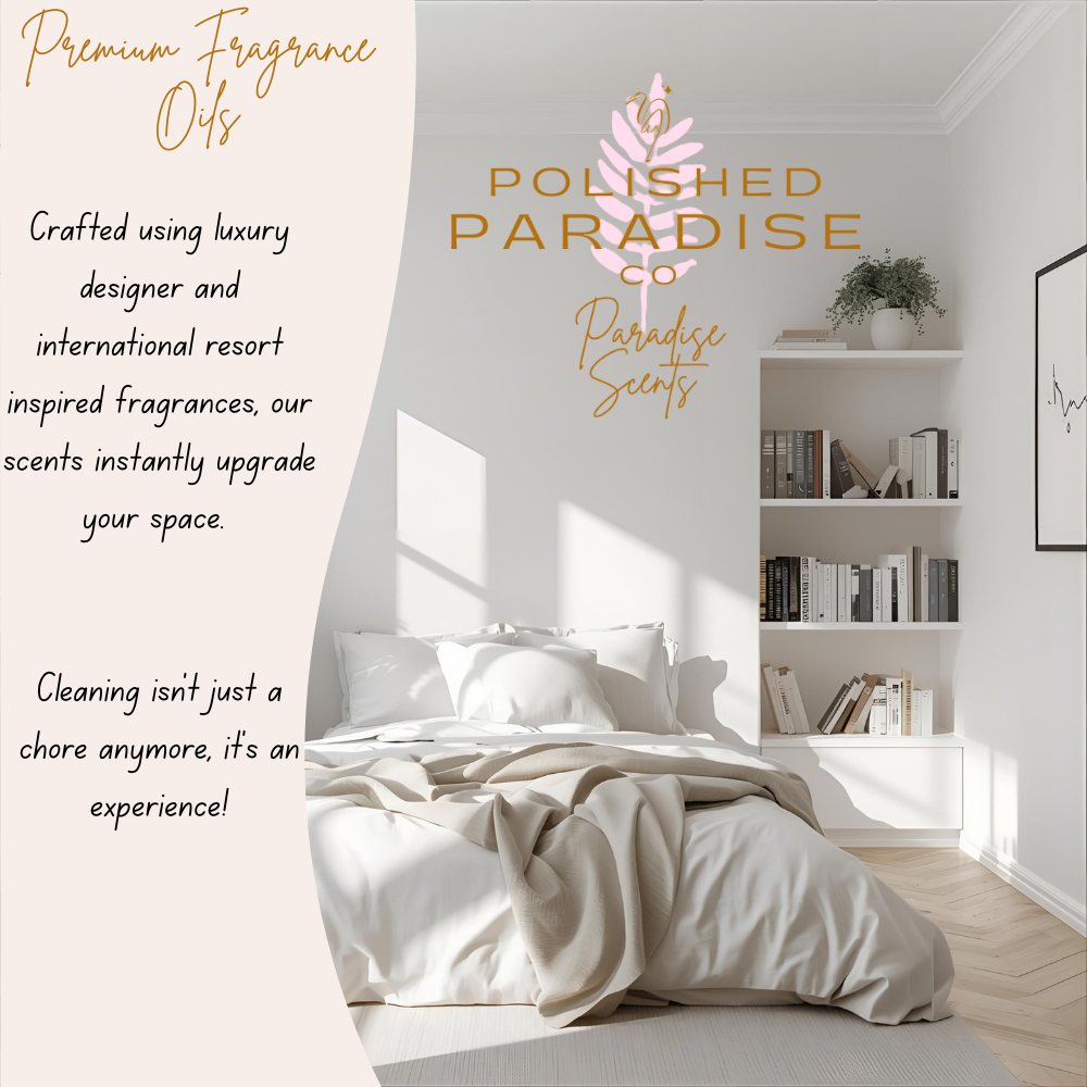 Polished Paradise Co Paradise Scents Luxury Resort Inspired Scented Mop Soap Home Fragrance Floor Cleaner 32 OZ, Teak Lounge