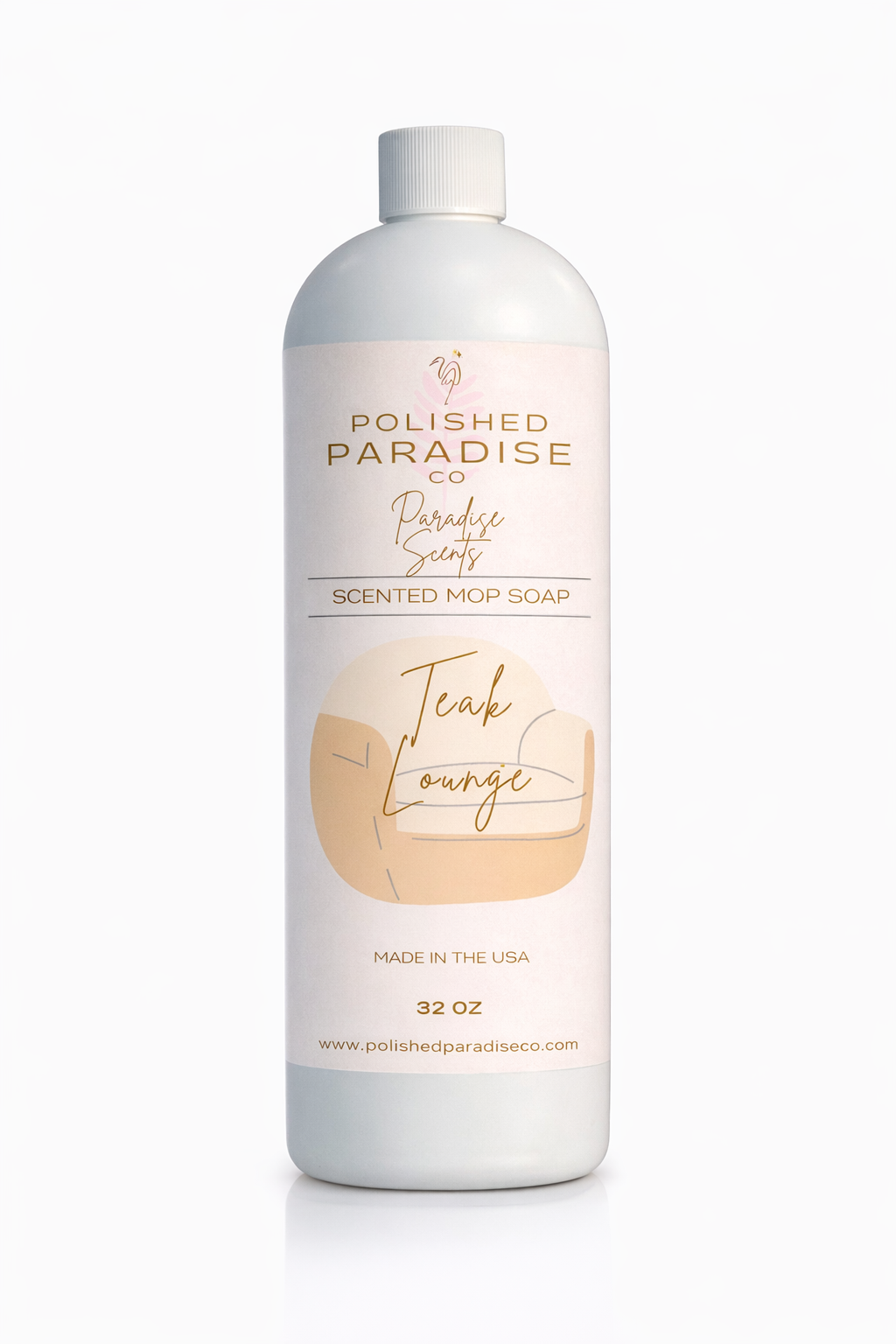 Teak Lounge Luxury Resort Inspired Scented Mop Soap Home Fragrance Floor Cleaner 32 OZ