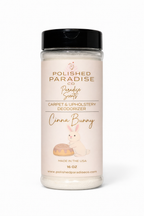 CinnaBunny Cinnamon Buns Scented Carpet and Upholstery Deodorizer, Easter Holiday Scent Powder for Rugs and Textiles, 16 Oz