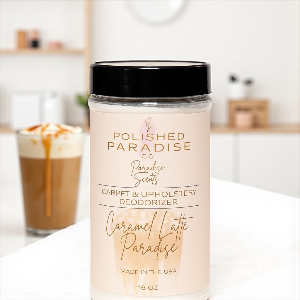 Polished Paradise Co Paradise Scents Carpet and Upholstery Deodorizer, Fall Scent Powder for Rugs and Textiles, 16 Oz
