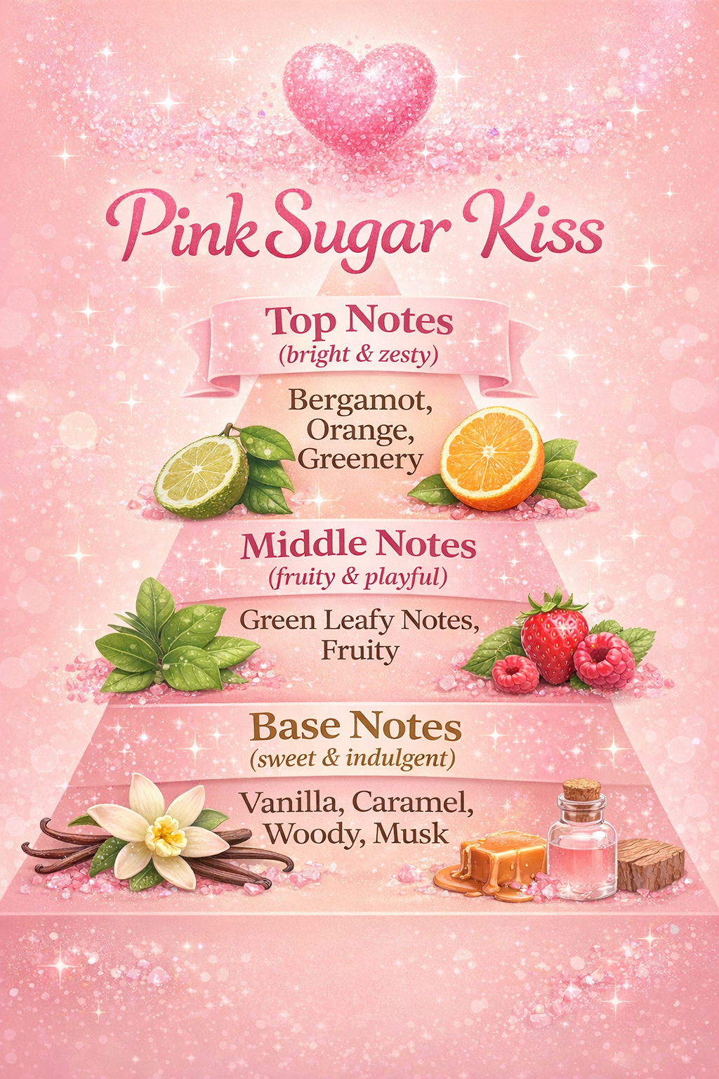 Polished Paradise Co Paradise Scents Pink Sugar KIss Carpet and Upholstery Deodorizer, Valentine's Day Holiday Scent Powder for Rugs and Textiles, 16 Oz