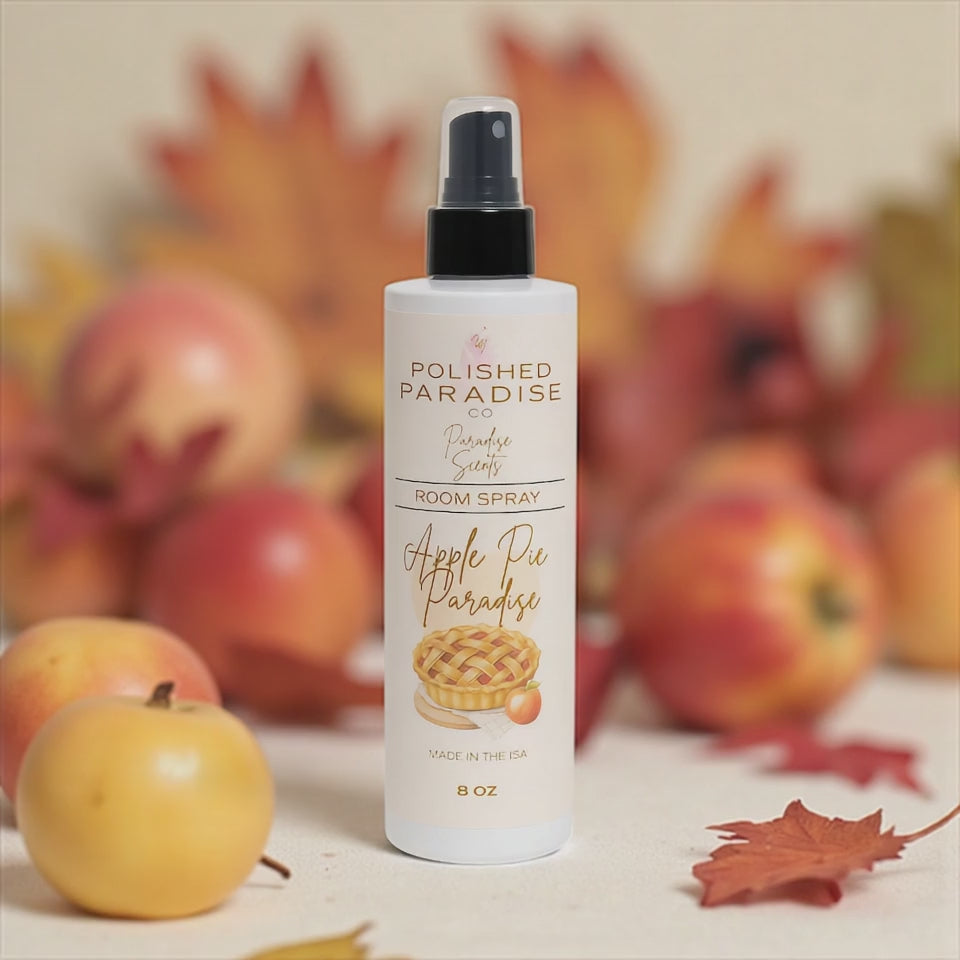 Polished Paradise Co Paradise Scents Room Spray, Fall Home Fragrance Mist, Air Freshener, 8 oz