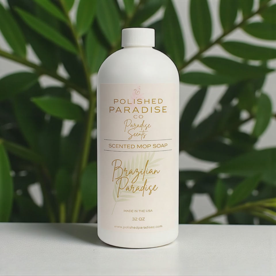Polished Paradise Co Paradise Scents Tropical Scented Mop Soap Home Fragrance Floor Cleaner 32 OZ