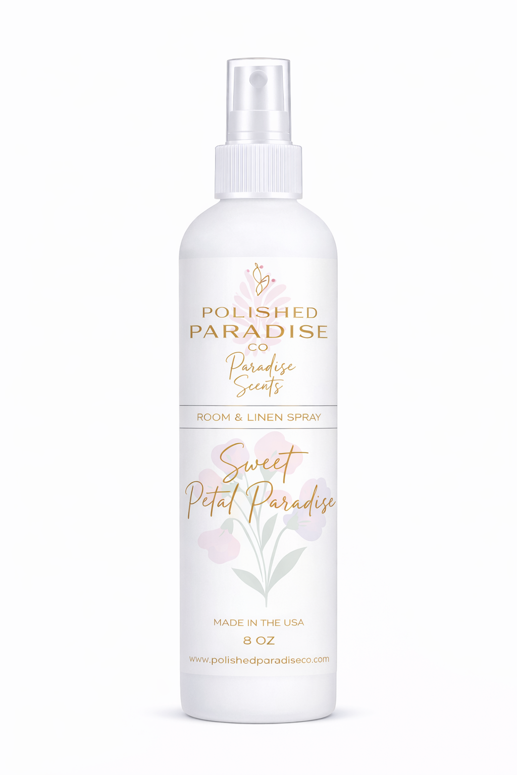 Sweet Petal Paradise Sweet Pea Scented Room Spray, Scented Home Fragrance Mist, Air Freshener, 8 oz
