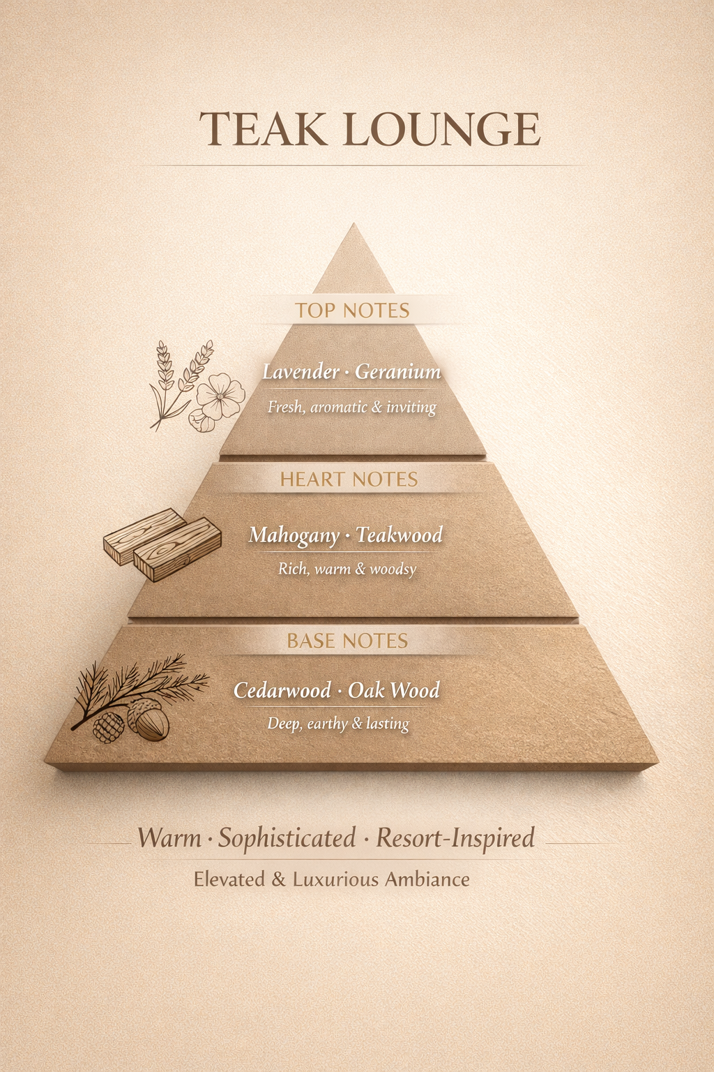 Teak Lounge Luxury Resort Inspired Scented Mop Soap Home Fragrance Floor Cleaner 32 OZ